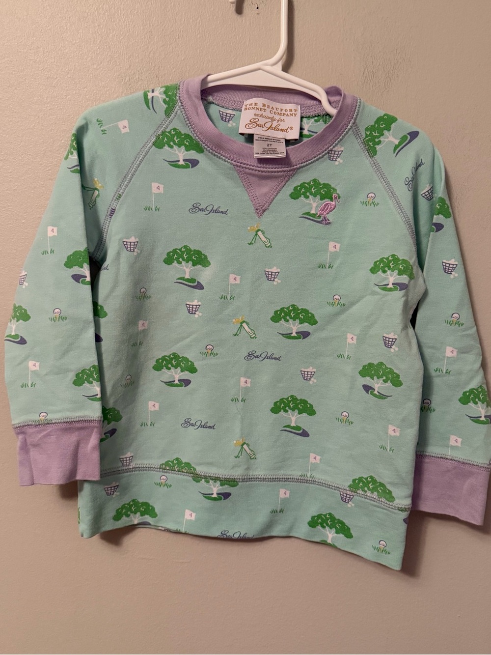 The Beaufort Bonnet Company Green Sea Island Crewneck